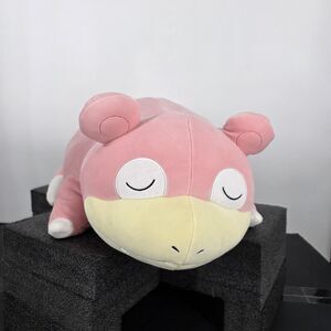 Pokemon Slowpoke Plush Stuffed Animal Medium 18" Sleeping Pink Jazwares Toy